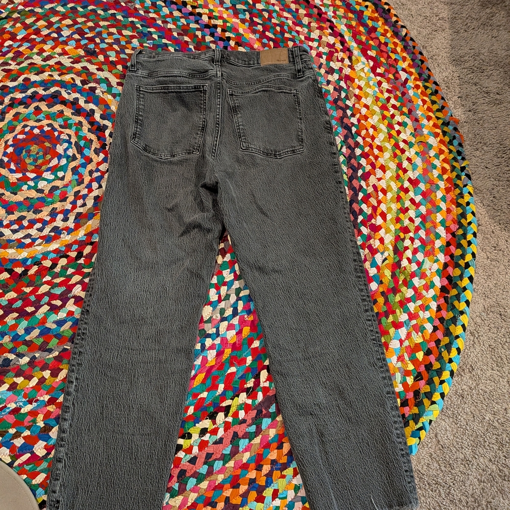 High-Rise Faded Black Women's Jeans - Perfect Vintage Straight Leg - Picture 7 of 8